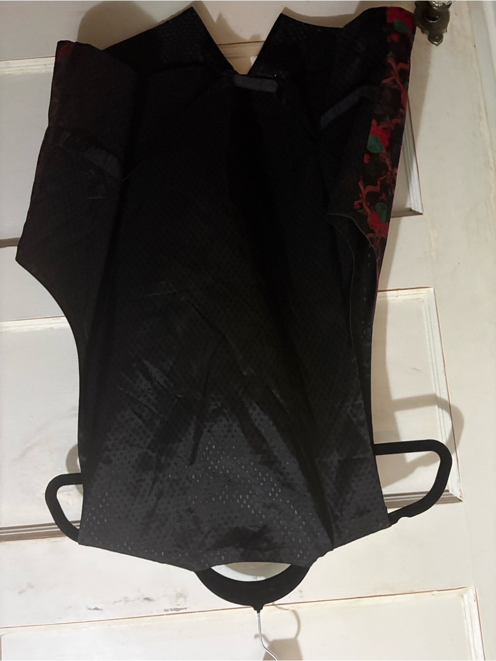 Alden Gamine Black Fabric Label with Gold Embroidered Logo - Picture 2 of 4